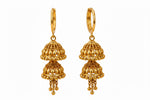 Gold plated Collection Jhumka Earring Stack