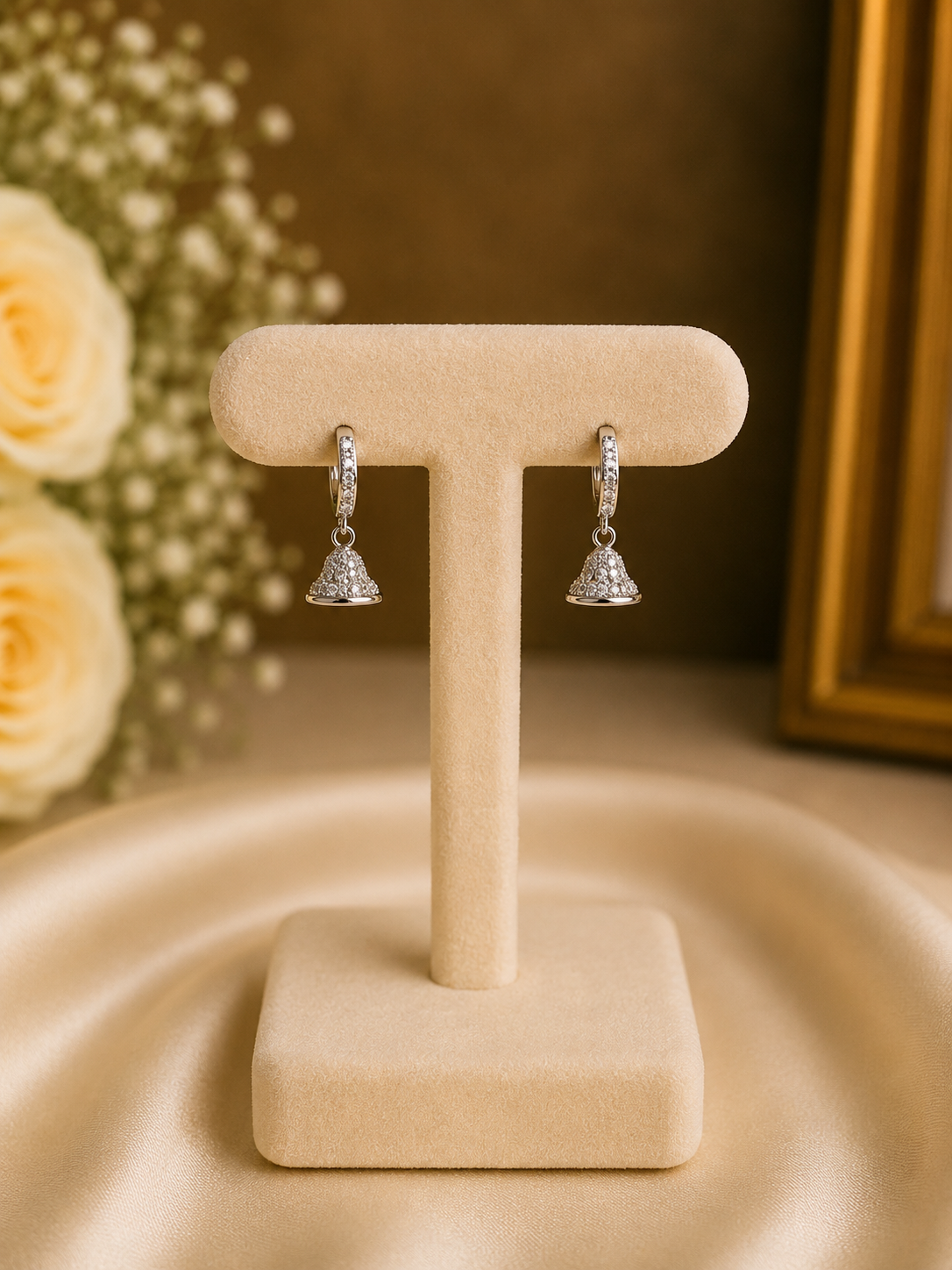 Micro Silver Jhumka 5
