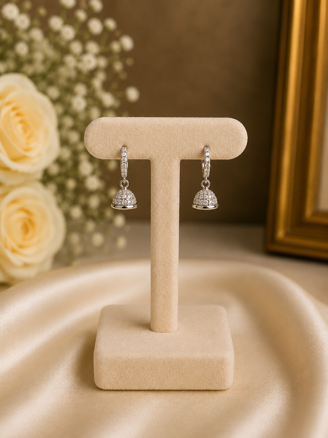 Micro Silver Jhumka 3