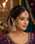 Earring Tikka Set Purple