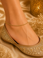 The Twisted Payal Gold | Anklet Set | Indian Anklet | Bridal Payal 651 - 40