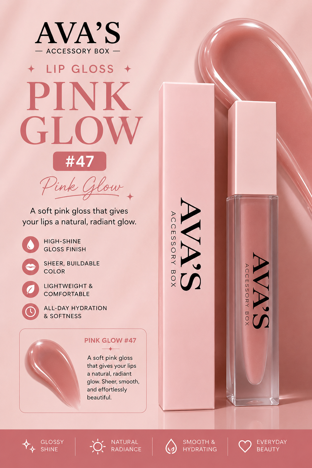 The Pink Glow Lip Gloss Collection #47
