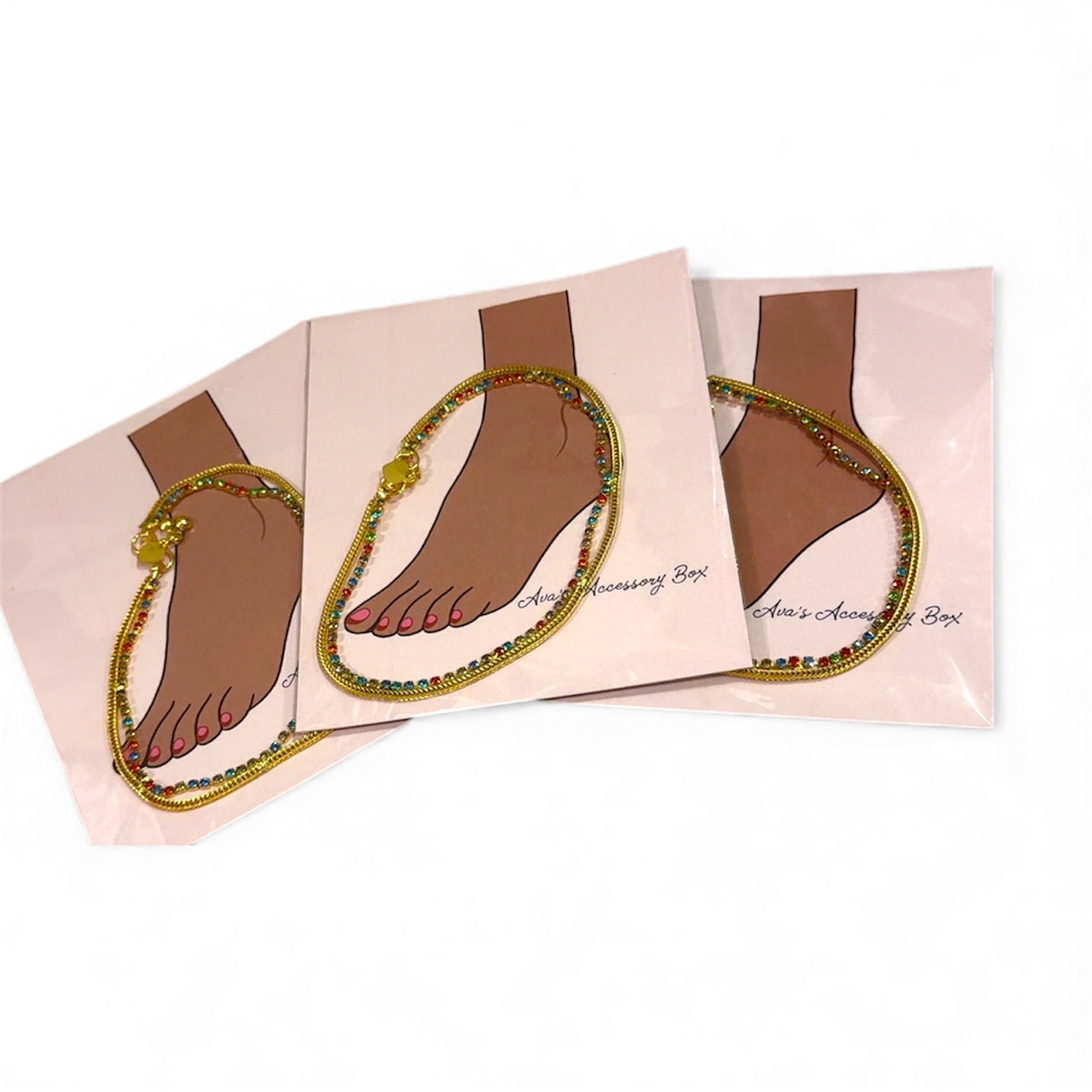 Multicoloured 1 x Silver Anklet Women's Indian Fashion Accessories