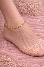 Riva Gold Payal | Anklet Set | Indian Anklet | Bridal Payal 647 - 40