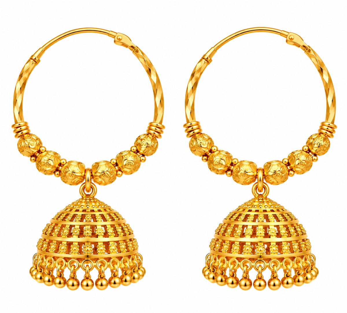 Medium Classic Gold plated Collection Jhumka Earrings
