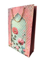 Gift Bag with Gold Strings Flower Design