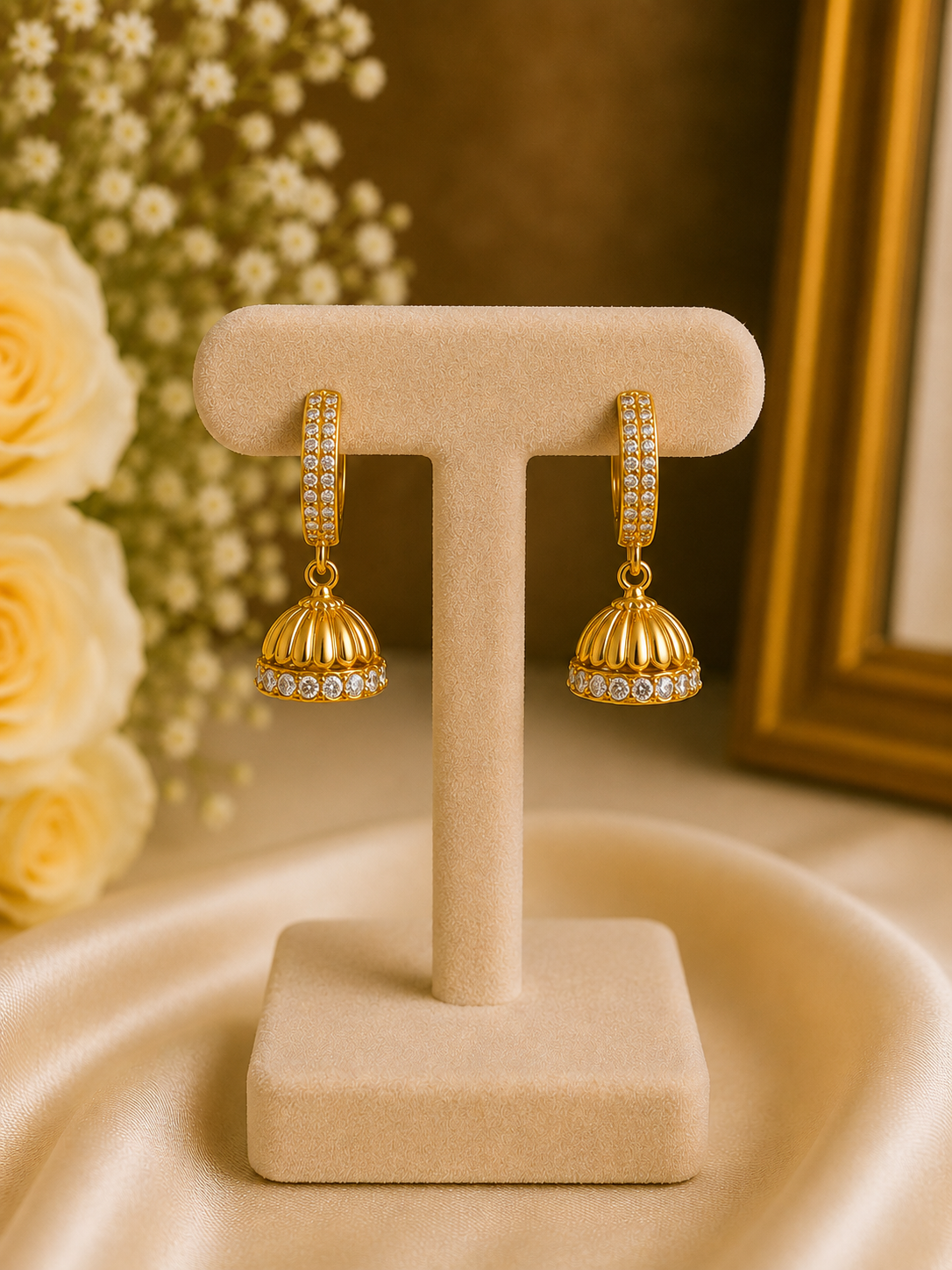 Micro Jhumka Mini Dome Bihar Small