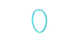 Spiral Neon Teal Nose Ring For Pierced And Non Pierced Nose
