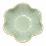 Flower Trinket Dish Soft Green