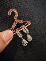 Silver Mini Jhumka Pattern Hoop