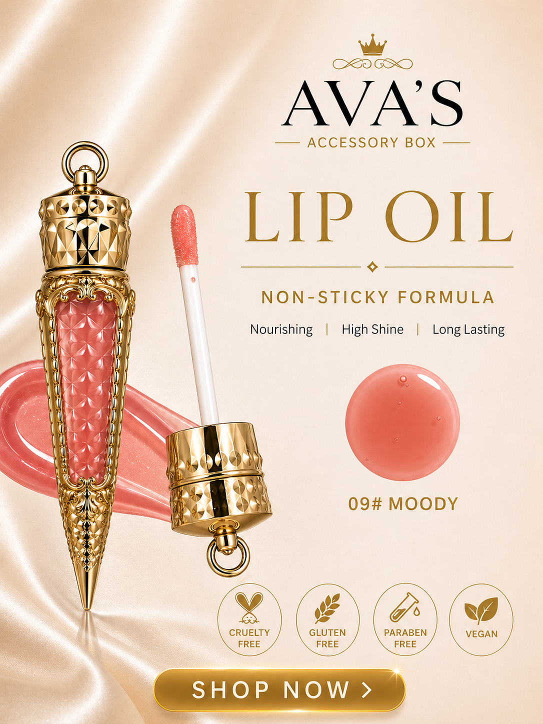 Luxe Lip Oil Moody #9