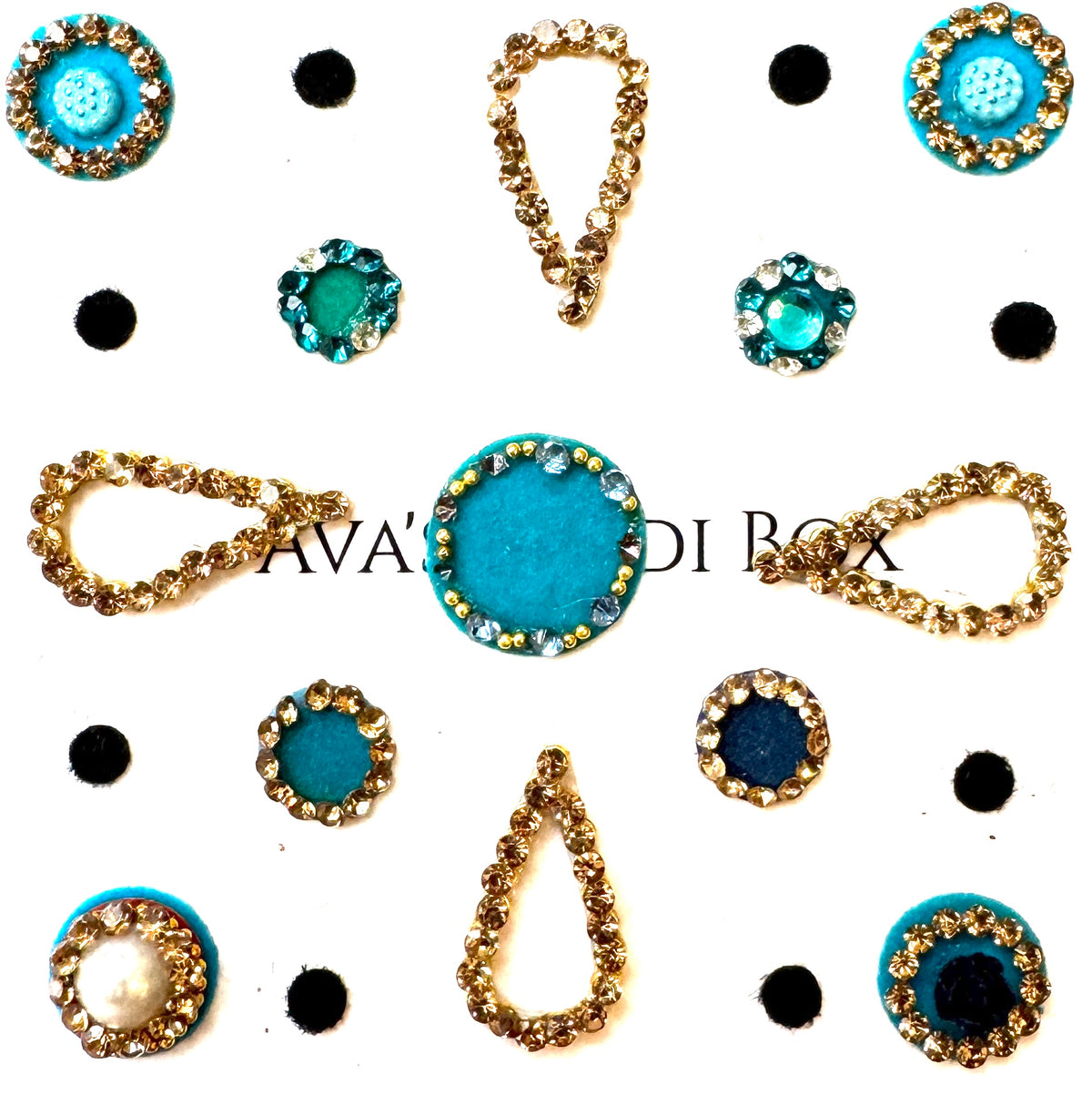 Ava’s Accessory Box Gold Bindi Box