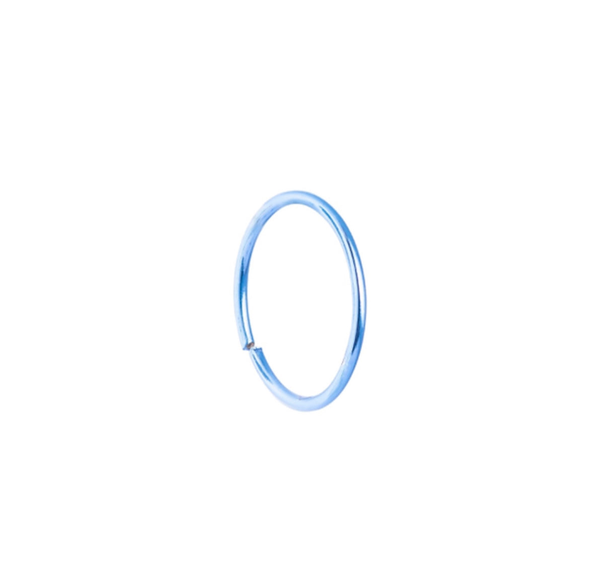 Simple Neon Blue Nose Ring For Pierced And Non Pierced Nose