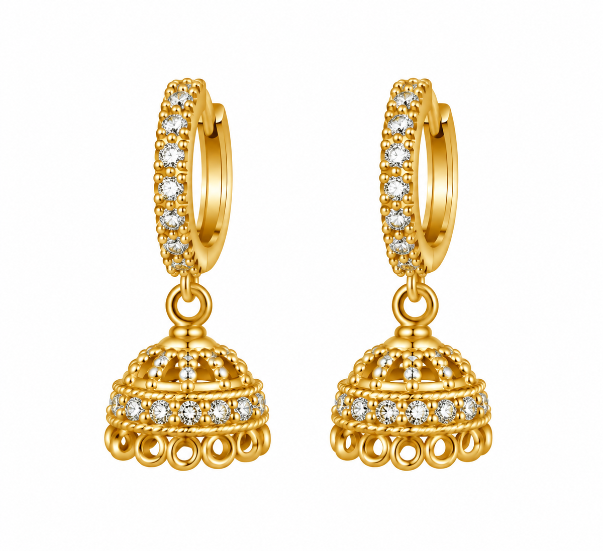 Micro Collection Jhumka Earring Pink