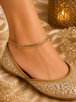 Double Payal Gold | Anklet Set | Indian Anklet | Bridal Payal 665 - 40