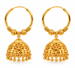 Lara Gold plated Collection Jhumka Earrings