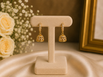Micro Jhumka Mini Cluster Gemstone Stone Gold Plated