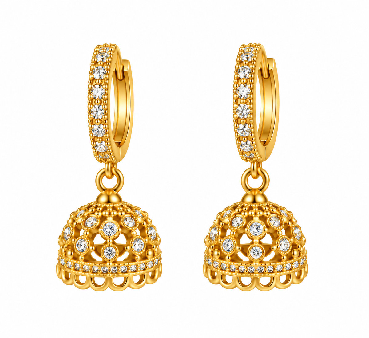 Micro Collection Jhumka Earring Red