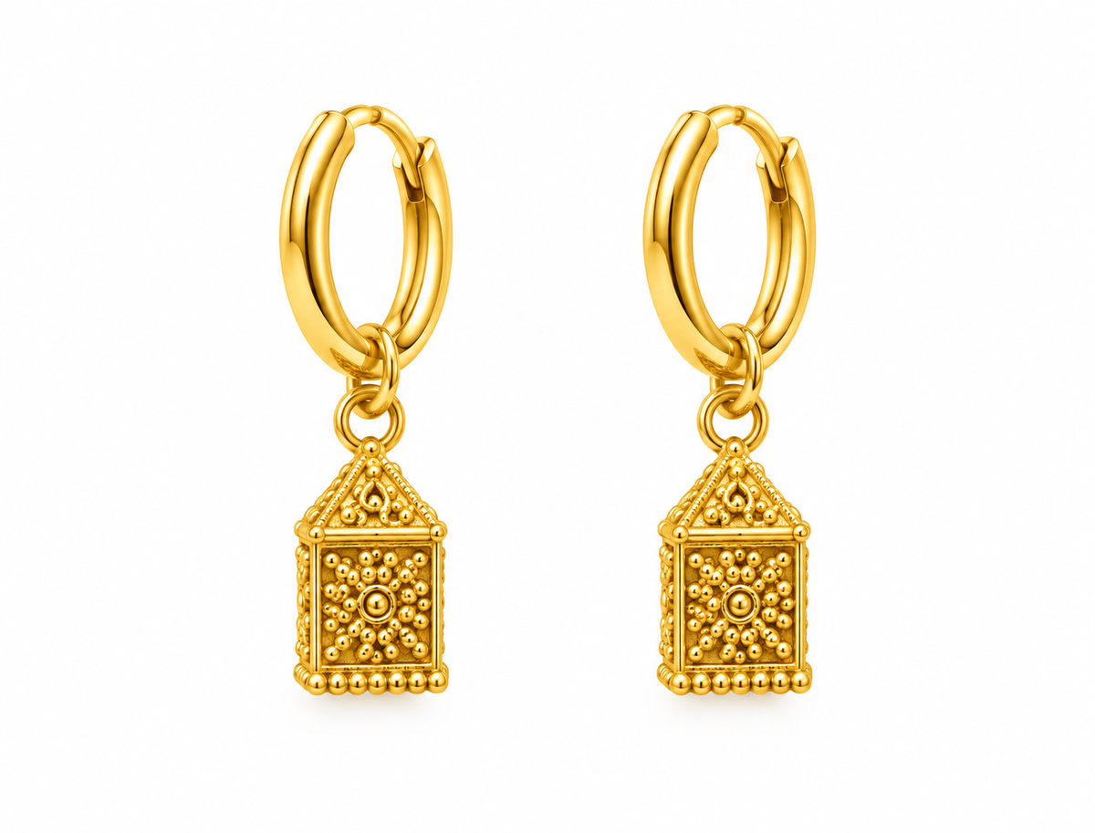 Lantern Gold Plated Collection Jhumka Earring