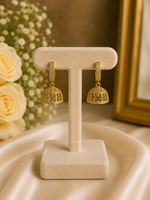 Micro Jhumka Gold Plated Gem Dome