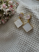 Fashion Accessory - Light Weight Earrings for Women Mother of pearl dainty earrings