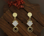 Fashion Accessory - Light Weight Earrings for Women Long mother of pearl earrings