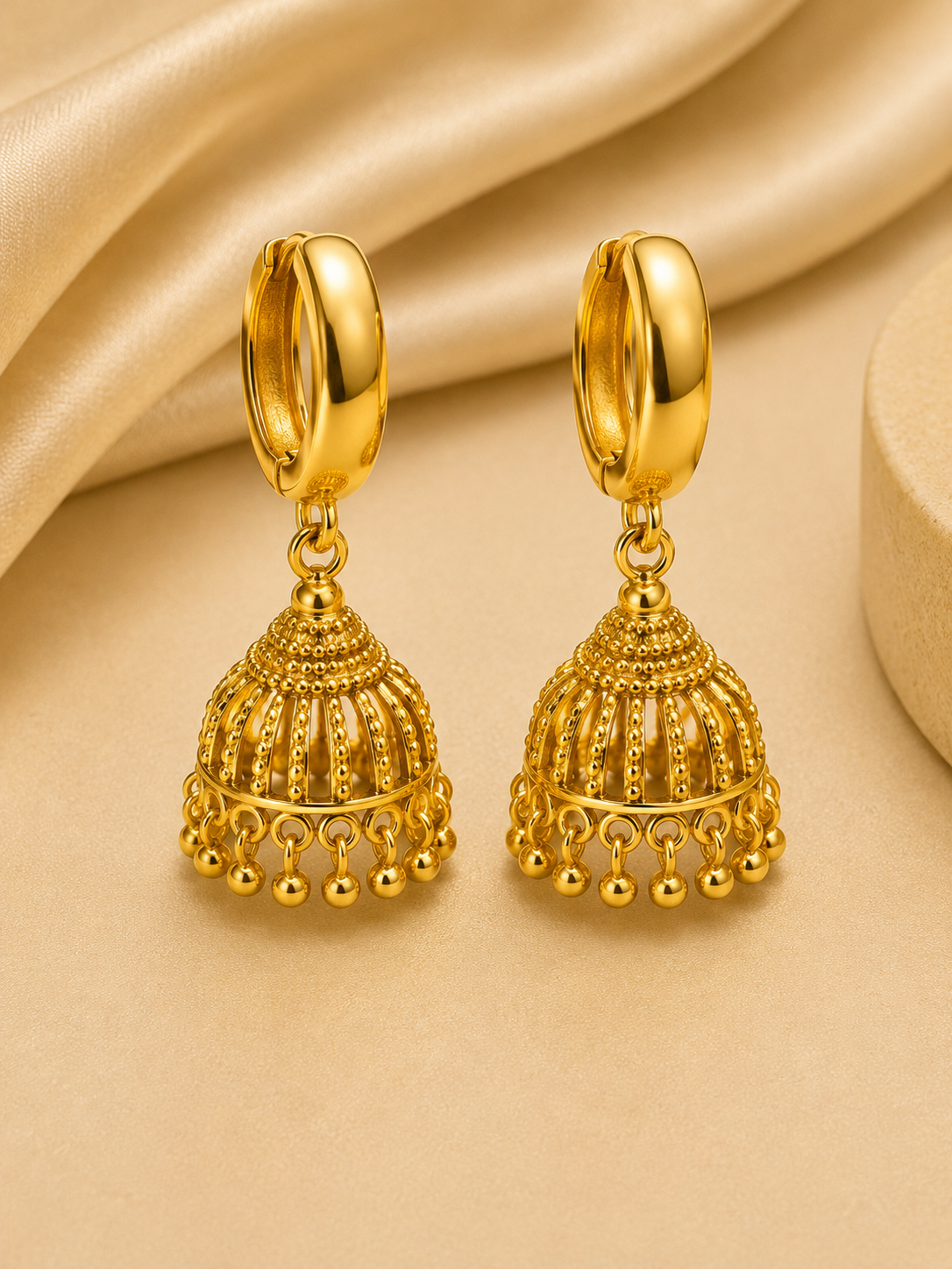 Dome Gold Plated Jhumka
