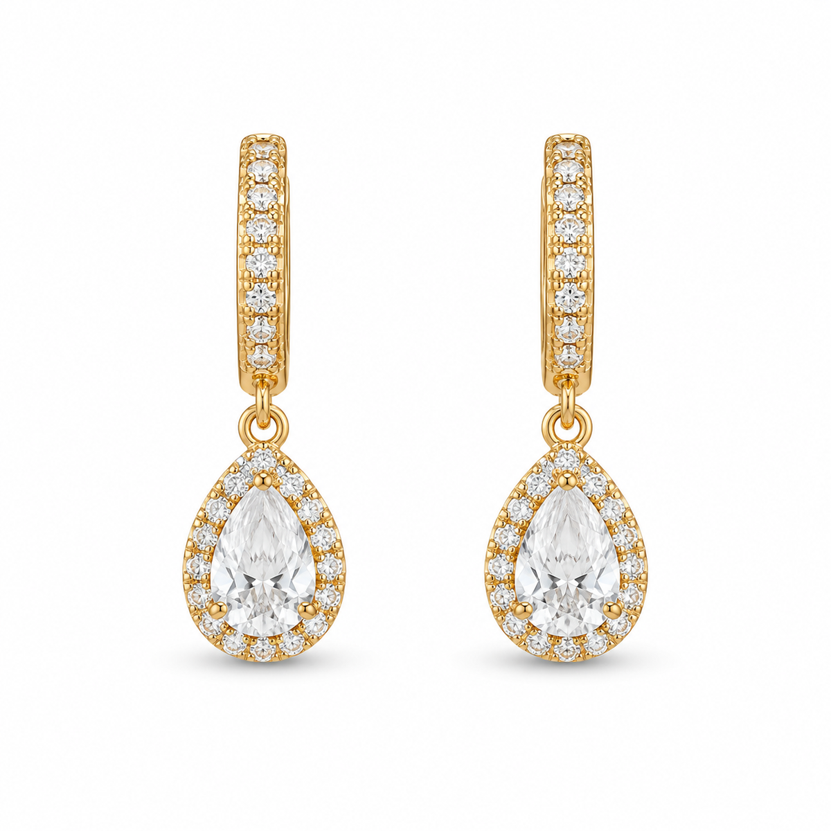 Tear Drop Stone Earrings