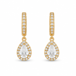 Tear Drop Stone Earrings