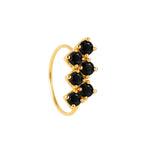 Zig Zag Black Nose Ring Pierced And Non Pierced Nose