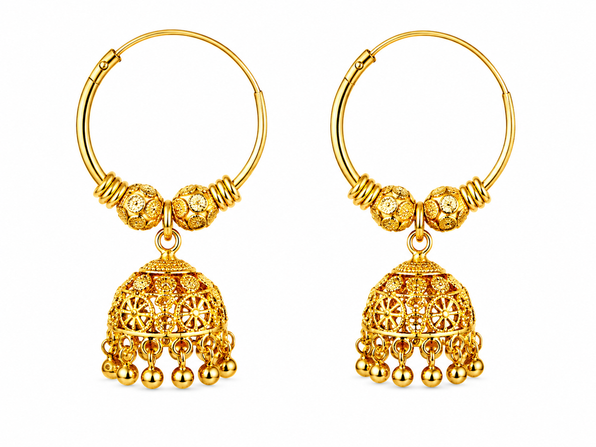 Gold Plated Collection Jhumka Earring Kajal
