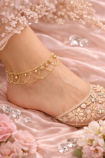 Gold Bell Fashion Round Alloy Women's Anklet