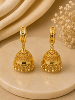 Meena Gold plated Jhumka