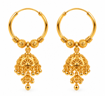 Zora Gold plated Collection Jhumka Earrings