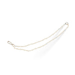 Double Pearl Gold Nose Chain