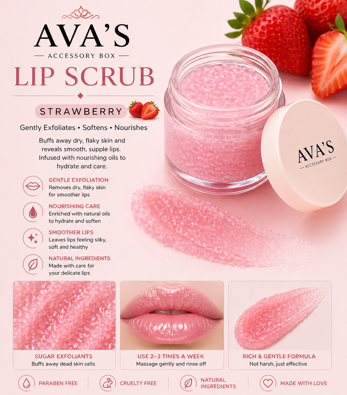 Lip Scrub Strawberry