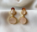 Fashion Accessory - Light Weight Earrings for Women Nude Drop down earrings