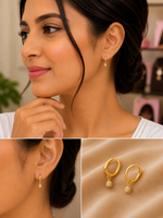 Micro Collection Gold-Plated Jhumka Earrings Super Mini