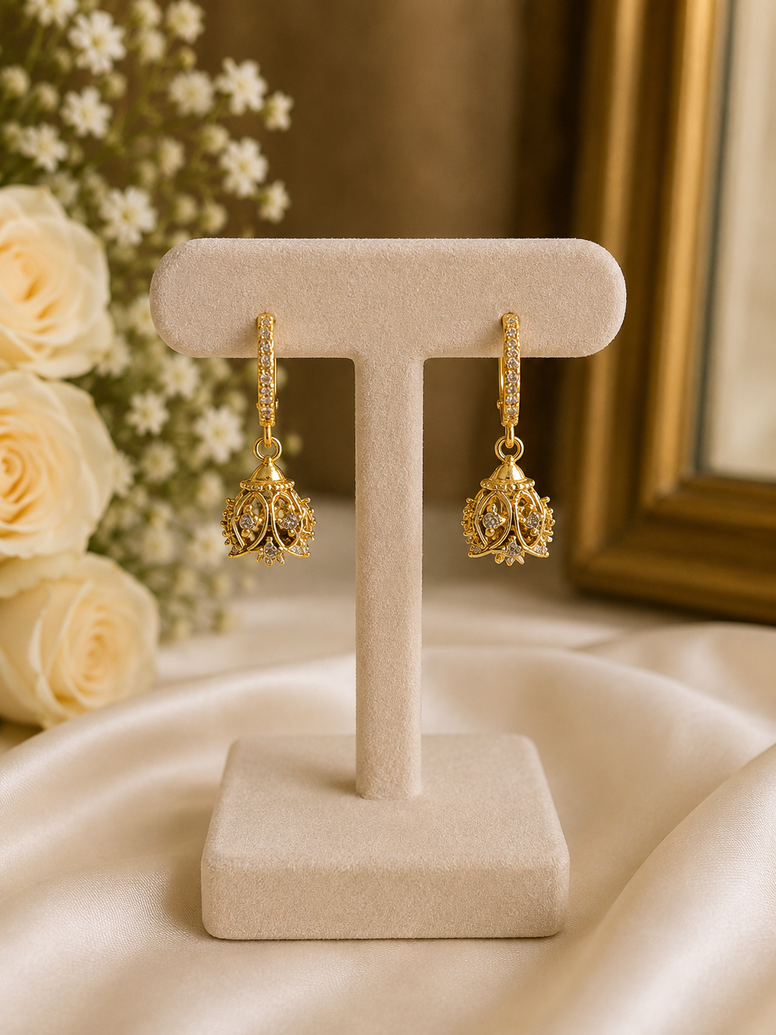 Micro Jhumki Collection Kashmir Oval