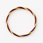 Red Spiral Gold Nose ring for pierced and non pierced nose