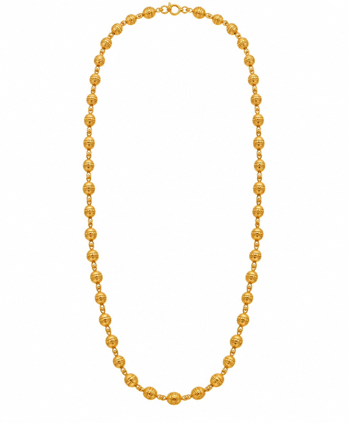 Beaded Gold Plated Necklace