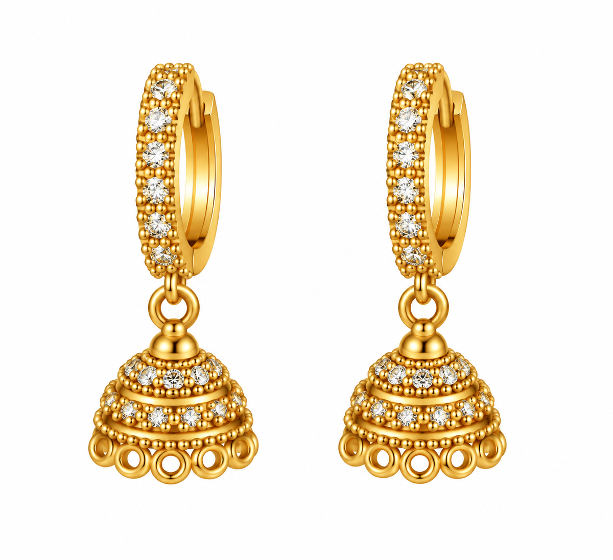 Micro Collection Jhumka Earring Green