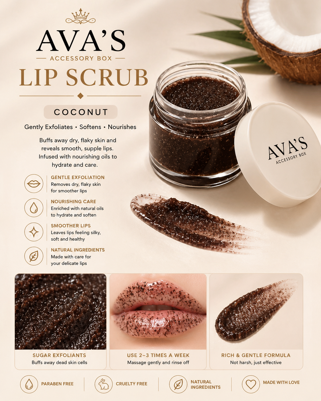 Lip Scrub Coconut