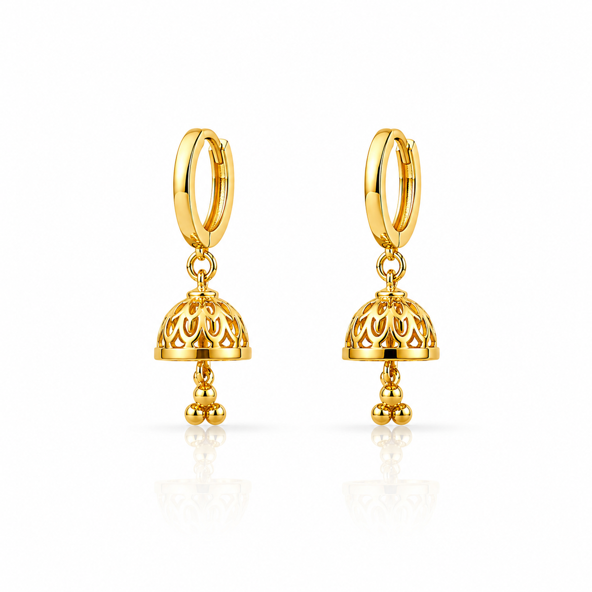 Jai Micro Collection Gold-Plated Jhumka Earring Single Dome
