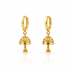 Jai Micro Collection Gold-Plated Jhumka Earring Single Dome