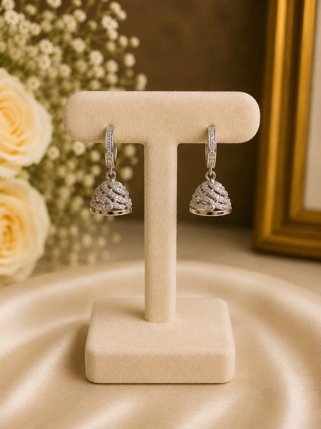 Micro Silver Jhumka 1