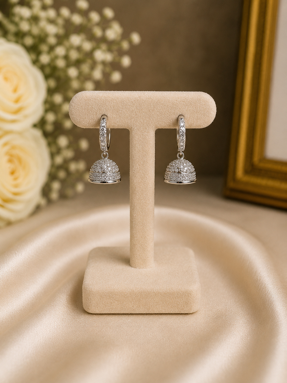 Micro Silver Jhumka 2