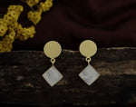 Fashion Accessory - Light Weight Earrings for Women Diamond mother of pearl earrings