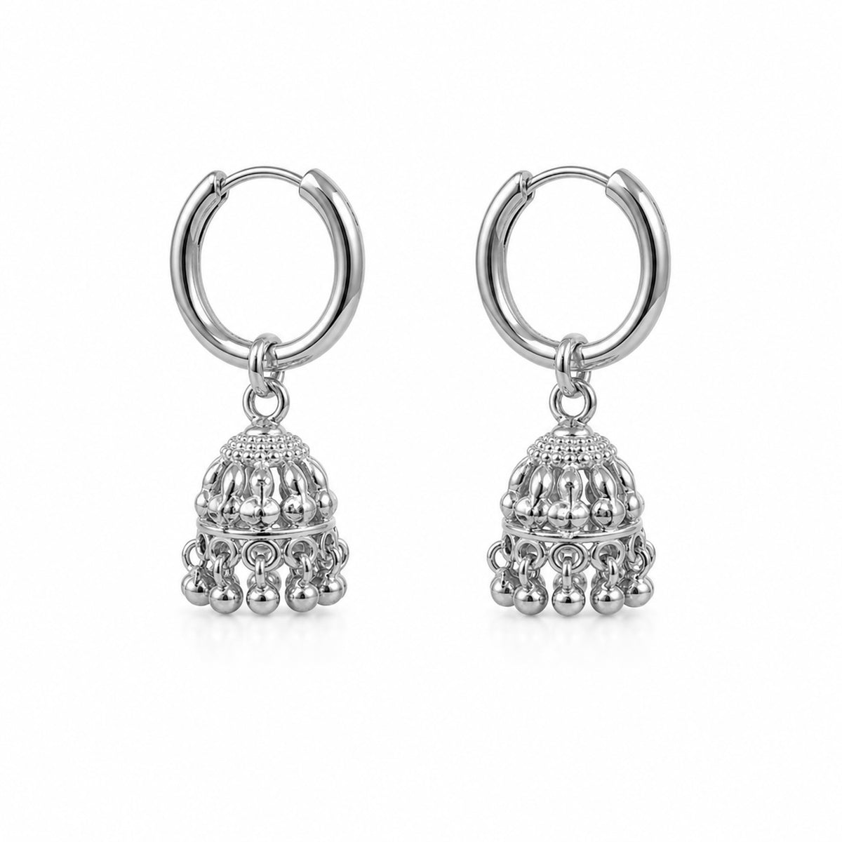 Silver Mini Jhumka Earring 1