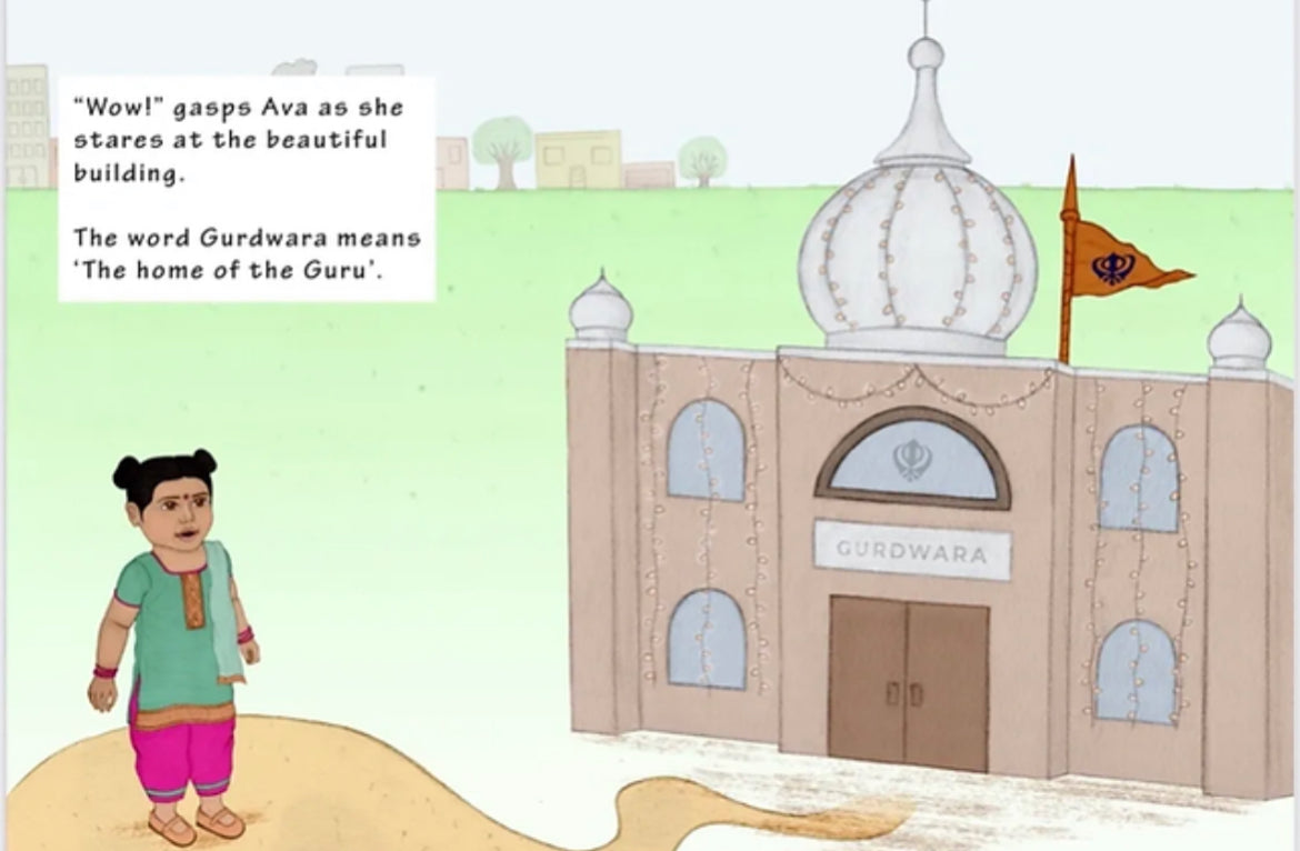 'Ava Goes To The Temple' Childrens Gurdwara Educational Book